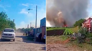 Una serie de incendios cerca