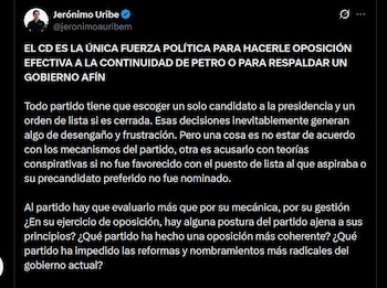 El apoyo a Paloma Valencia