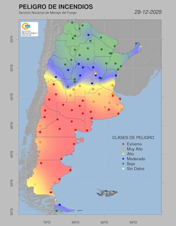 El riesgo extremo de incendios