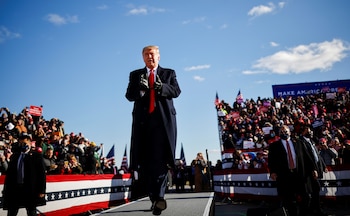 Donald Trump en campaña en