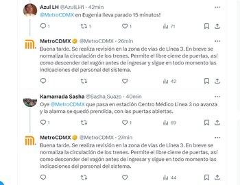 Reportan retrasos y presencia de