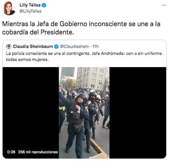 Lilly téllez le dijo inconsciente