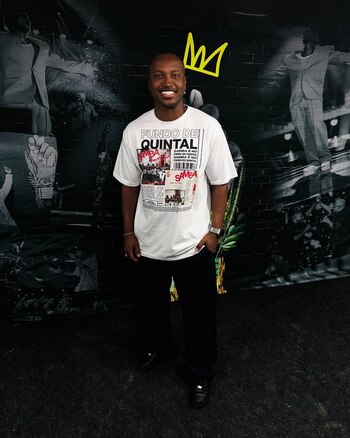 El cantante brasileño se mostró