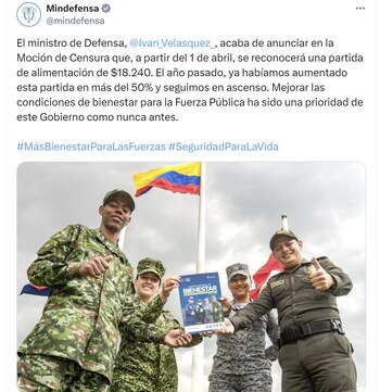 El ministro de Defensa, Iván