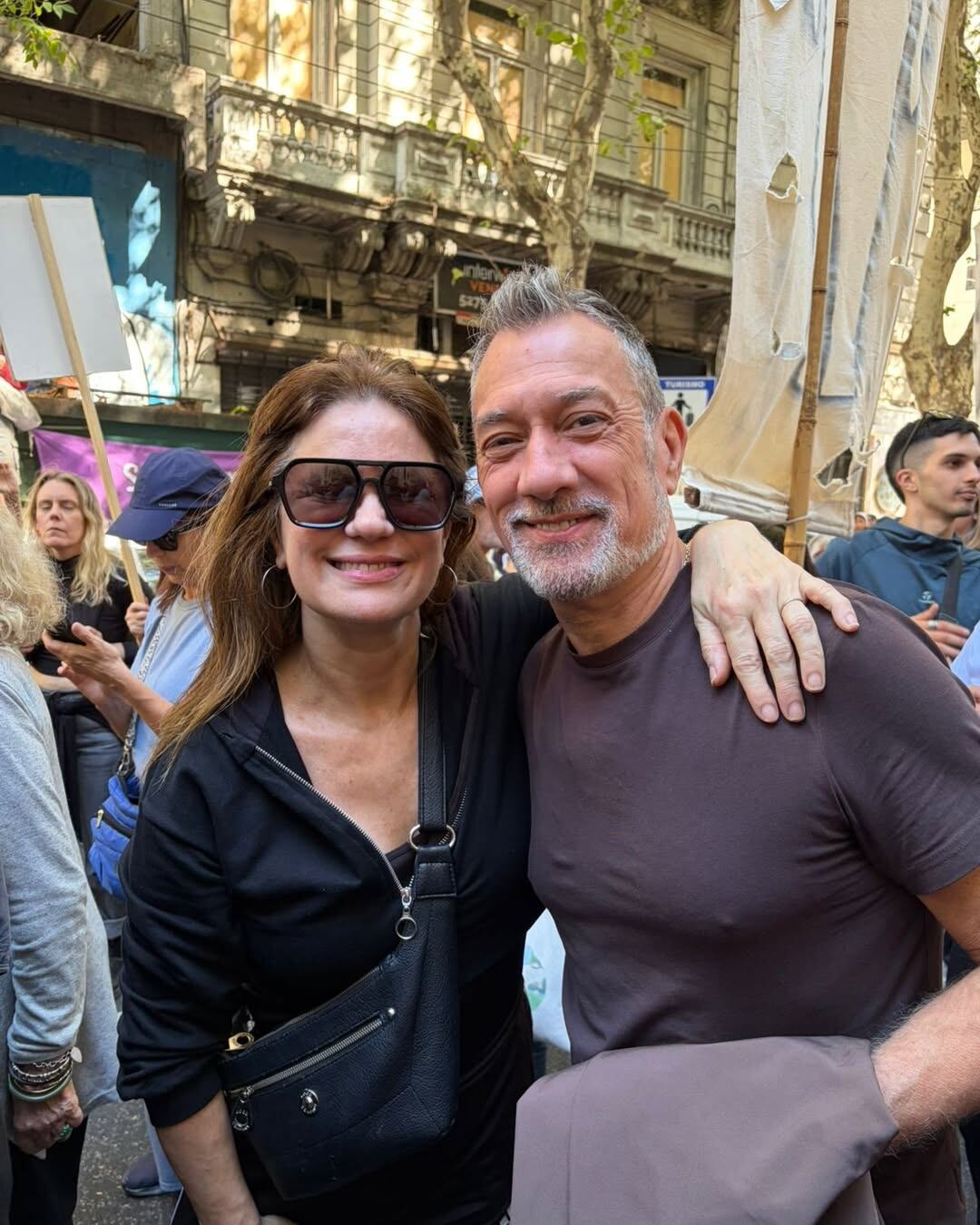 Nancy Dupláa también dio el presente en el Día de la Memoria