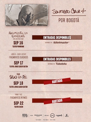 El ciclo bogotano concluye el 22 de septiembre en el Teatro Colón con “Fragmentos Íntimos – Piano y Voz”, también con entradas agotadas.