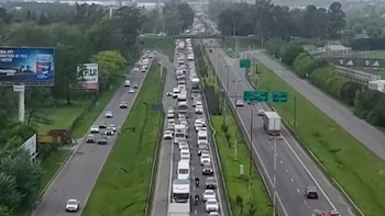 Un choque múltiple genera demoras en la Autopista Ezeiza-Cañuelas