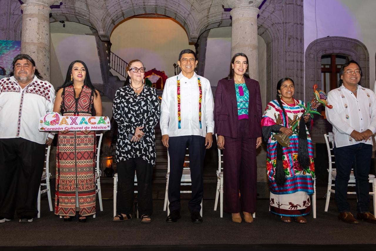 Salomón Jara Cruz presentó en la capital del país las actividades de julio, mes de la Guelaguetza 2026 (X/ Salomón Jara Cruz)