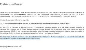 Presos vacunados