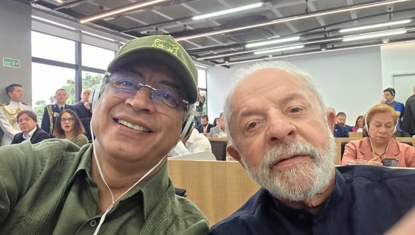 Los presidentes Gustavo Petro y Lula da Silva