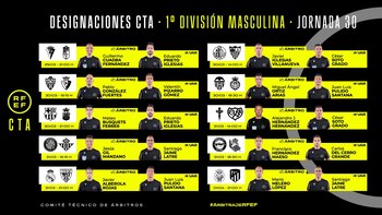 Árbitros elegidos por la RFEF