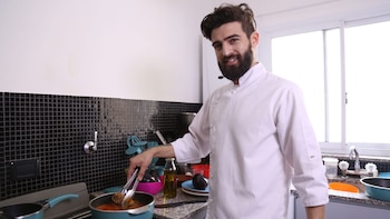 El chef argentino, Gustavo “Teru”
