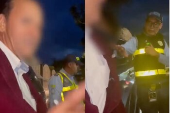 Un ciudadano en aparente estado