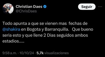 Shakira en Colombia - Las mujeres ya no lloran