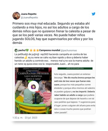 Juana Repetto se quejó de las calesitas y generó revuelo