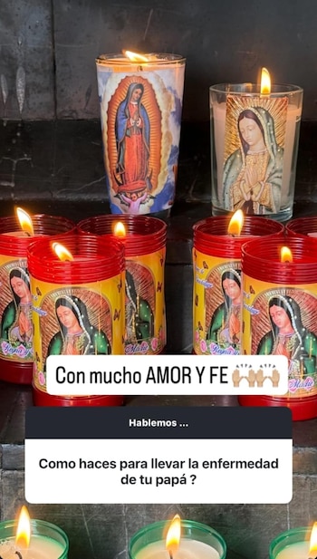 La fe hace parte del proceso que vive la famosa con su familia - crédito @carolinacruzosorio/Instagram