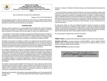 Revocaron orden de arresto contra el general Carlos Alberto Rincón, director de Sanidad del Ejército-Colombia