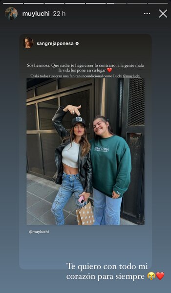 La China Suárez le dedicó