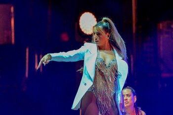 La cantante Lola Índigo, durante