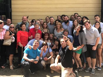 Macri junto a los militantes