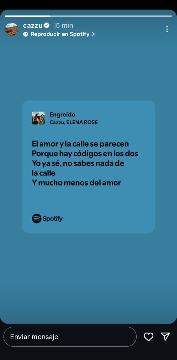 Cazzu reaparece en redes. (Captura de pantalla)