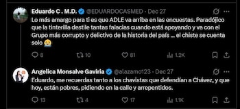 Angélica Monsalve contestó a