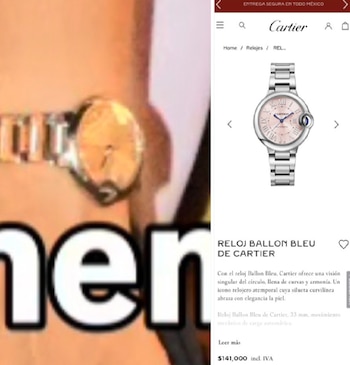 José Ramón López Obrador Cartier Ballon Bleu de $141,000 pesos retiro de visa