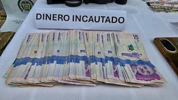 Las autoridades incautaron cinco millones de pesos en efectivo, dinero que quedó a disposición de las autoridades competentes - crédito Ejército Nacional