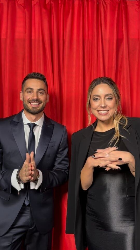 Nico Occhiato y Sofi Martínez, la dupla de conductores de la edición 2025 (Instagram/@premiosidoloargentina)