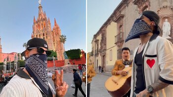 Maluma cantó en medio de