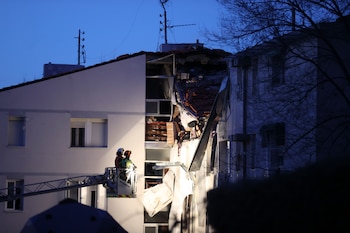 Vista del edificio del número