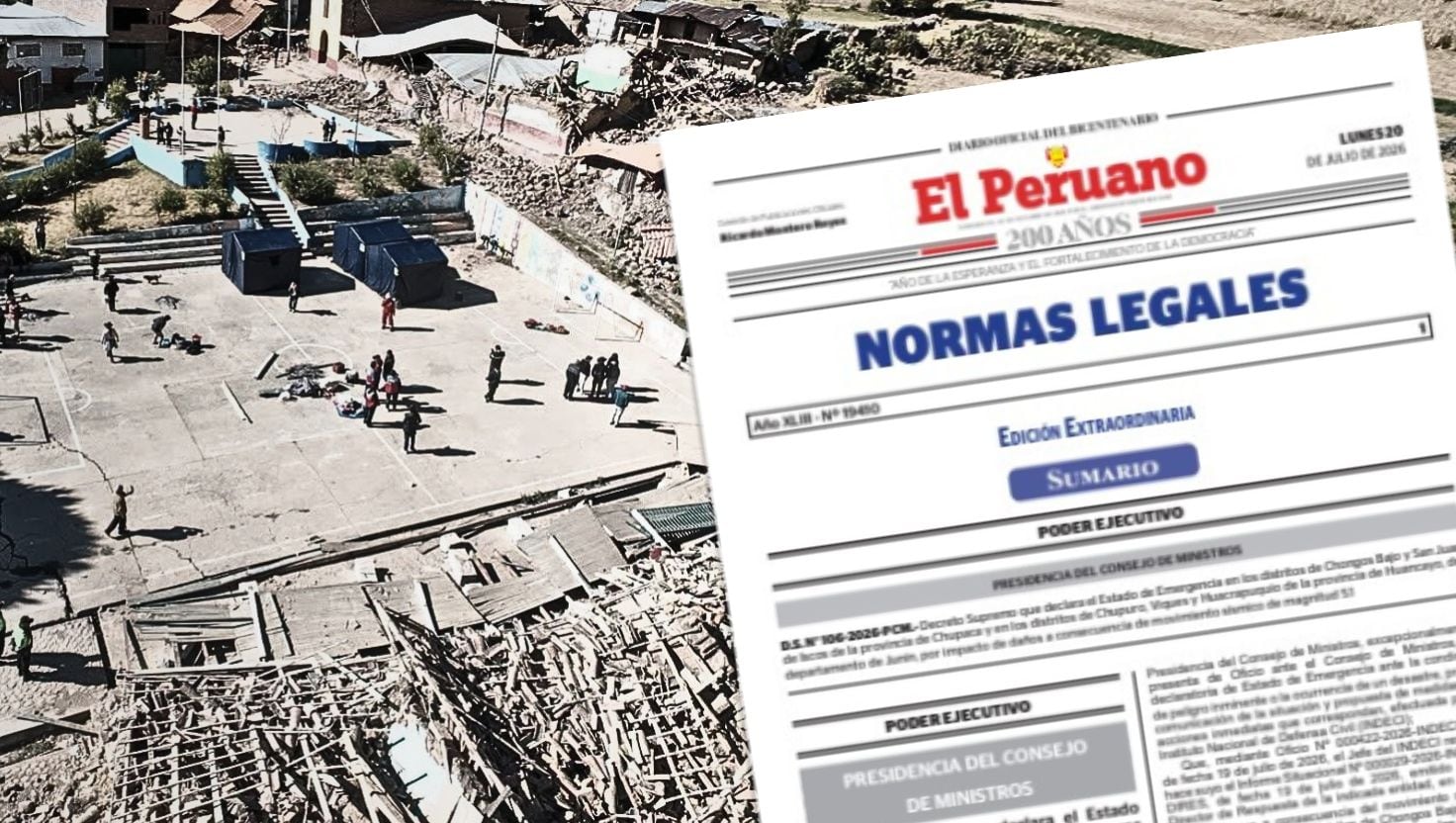 Sismo de 5.1 en Junín: Gobierno entregará bono de hasta S/12.000 para familias damnificadas por colapso de viviendas