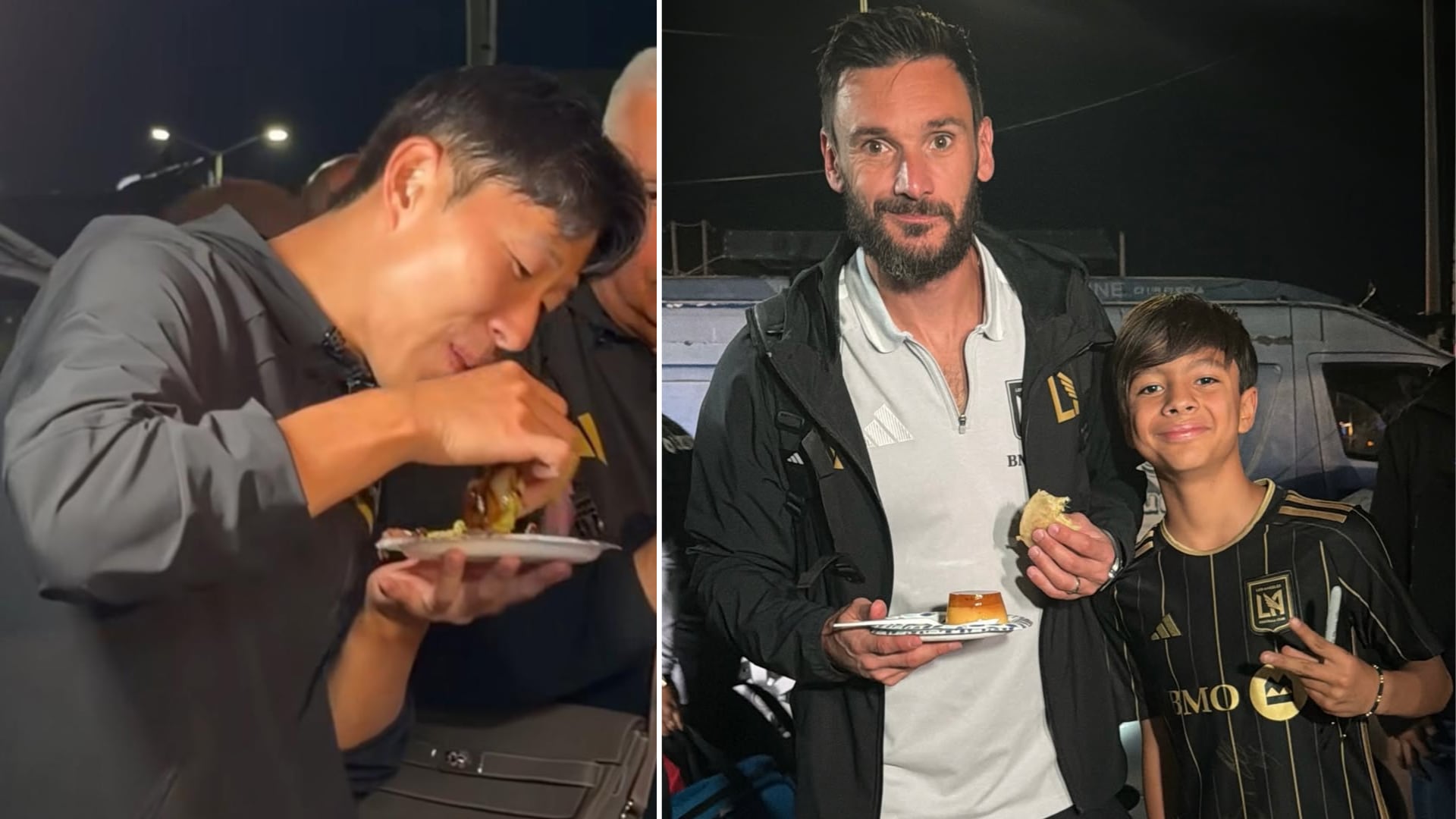 Heung-Min Son y Hugo Lloris se dieron cita en El Remolkito para celebrar su pase a las semifinales de la Concachampions en el Estadio Cuauhtémoc. (Instagram/ @elremolkito)