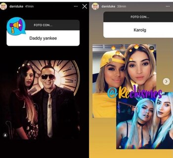 Dani Duke con Daddy Yankee