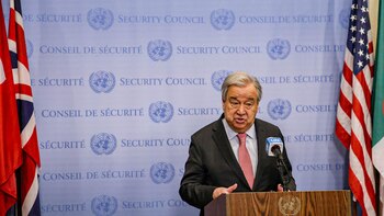 Guterres expresa su "profunda tristeza"
