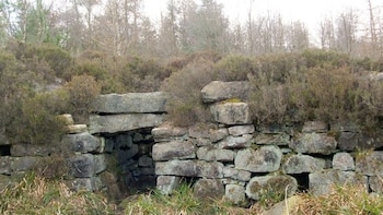 Tappoch Broch, cerca de Falkirk, amplió el interés sobre la diversidad de estas torres al conservar entrada, escalera en el muro y defensas exteriores en tierras bajas (Wikimedia Commons)
