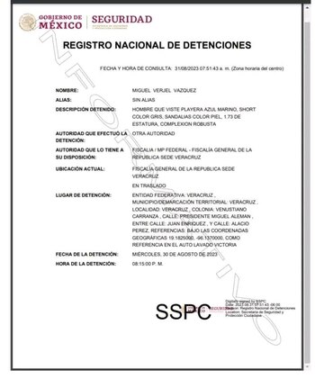 El alcalde de Nautla fue