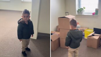 Casey y su hijo Josiah.