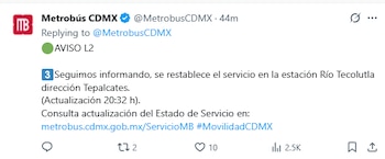 La Línea 2 del Metrobús