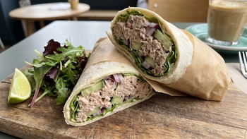 Receta de wrap de atún, rápida y fácil