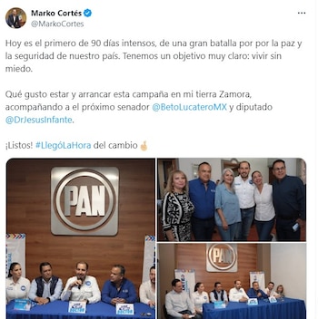 Marko Cortés asistió al inicio