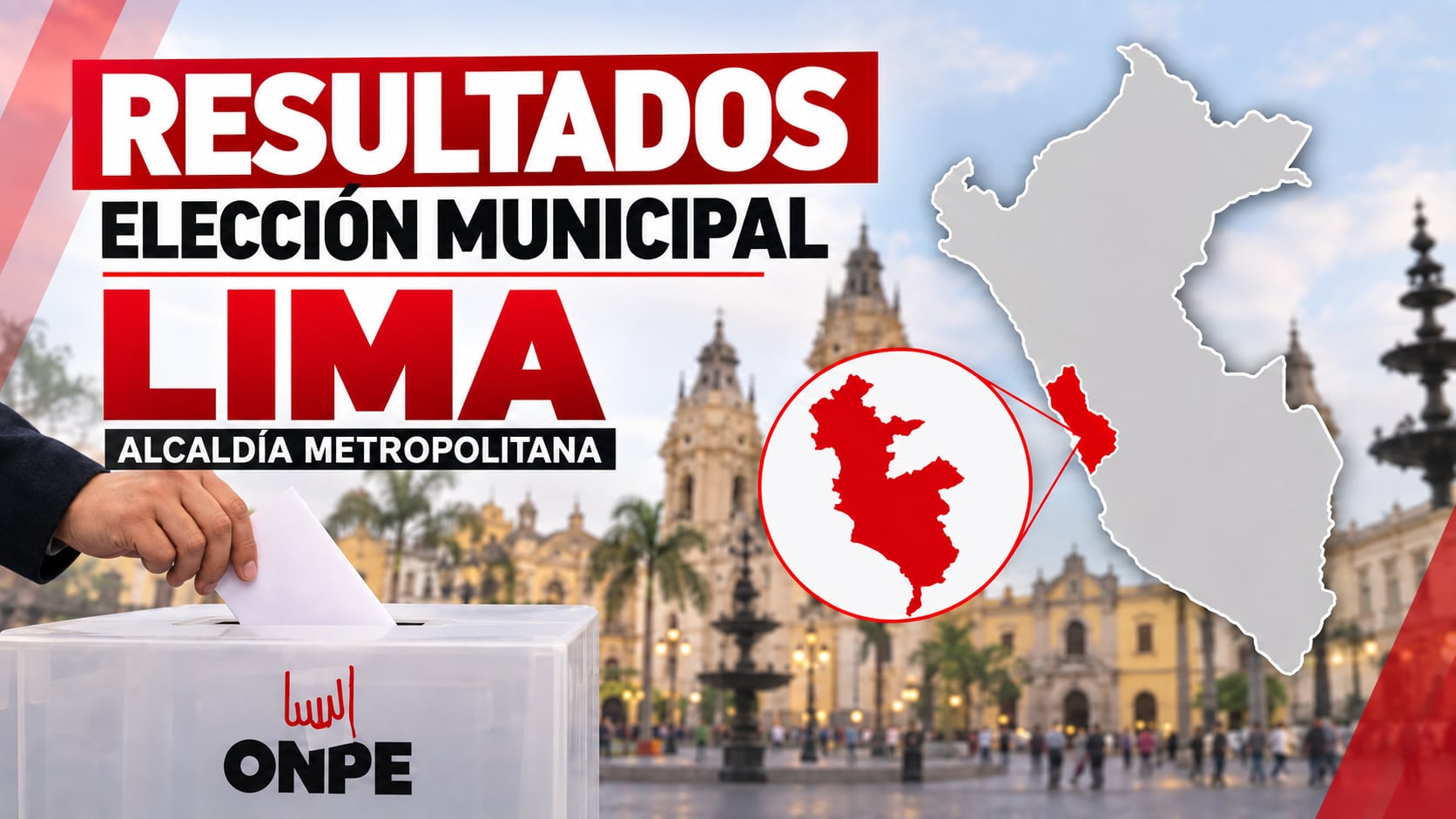 Los resultados a boca de urna marcarán las primeras tendencias de la elección por la Alcaldía Metropolitana de Lima, a la espera del avance del conteo oficial. (Imagen Ilustrativa Infobae)