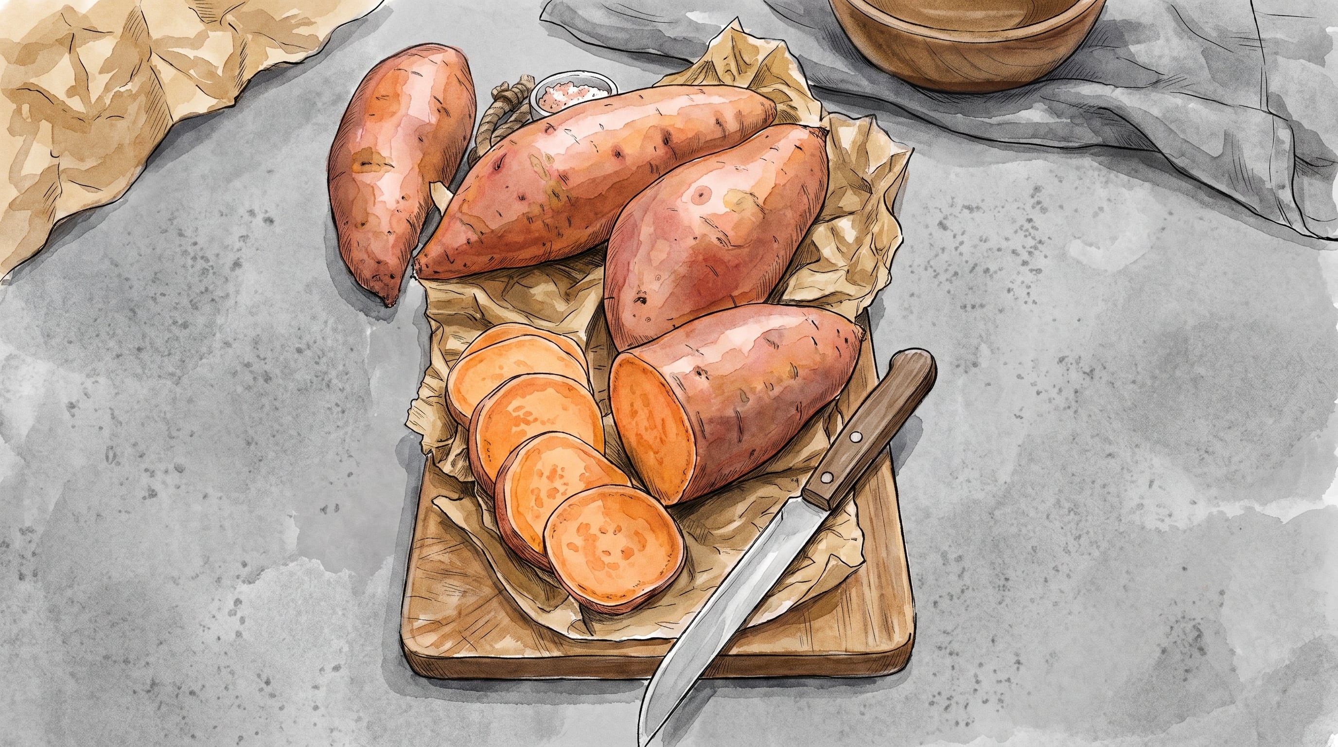 La batata conserva parte de sus nutrientes cuando se prepara con la cáscara. (Imagen Ilustrativa Infobae)