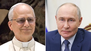 Papa León XIV y Vladimir Putin
