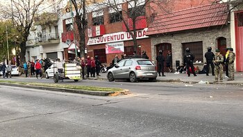 El operativo en el club