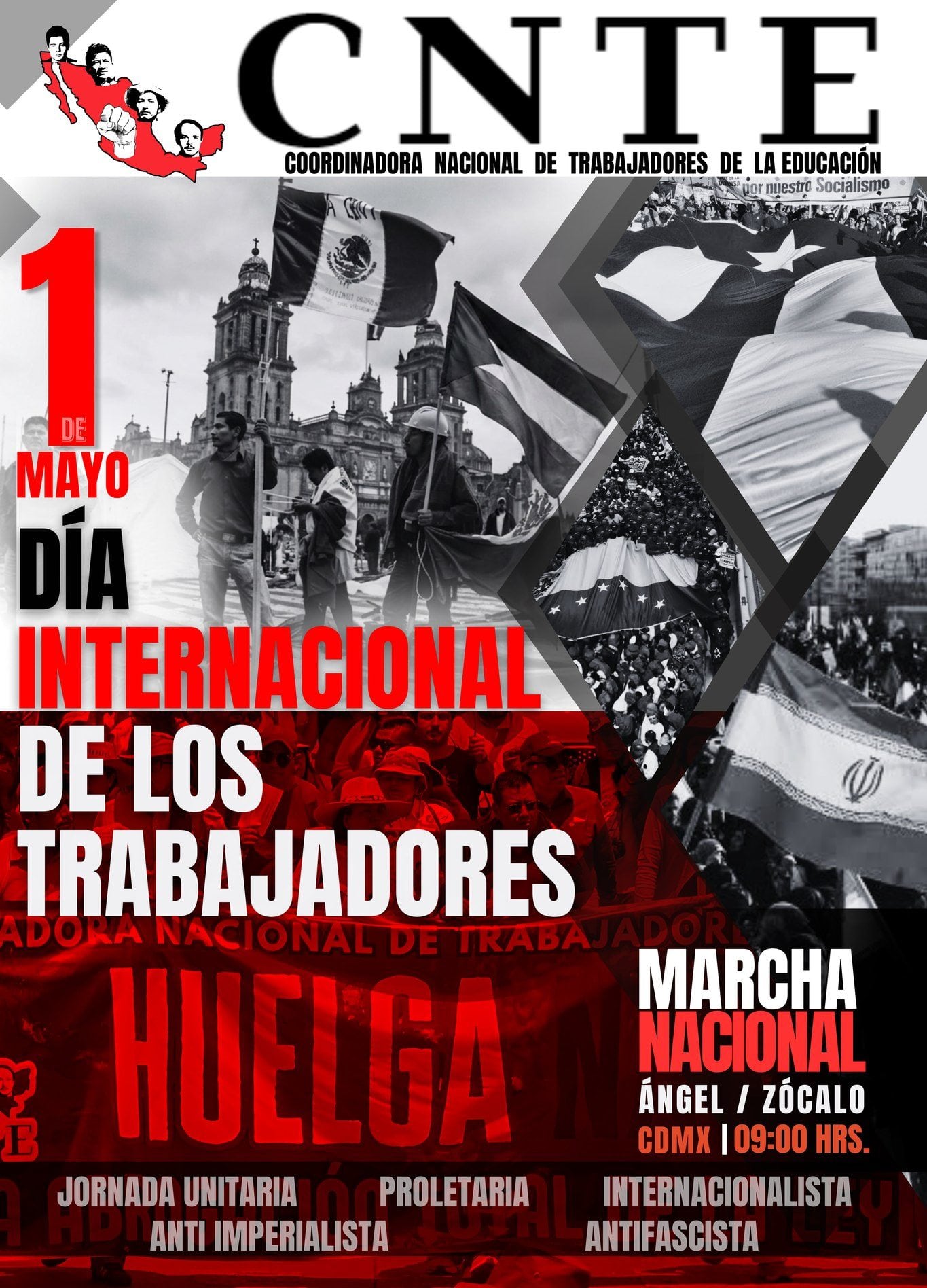 La coordinadora sostuvo su postura de realizar movilizaciones durante el Mundial de 2026. (Facebook: Coordinadora Nacional de Trabajadores de la Educación)