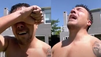 Julián Zucchi llora desconsoladamente por