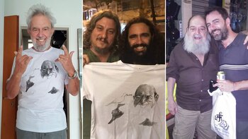 Lalo Mir (con una remera