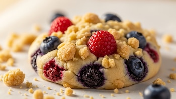 Así puedes hacer galletas caseras tipo crumble cookies sin horno