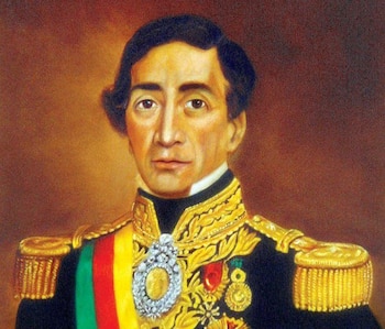 Con el general Joaquín de